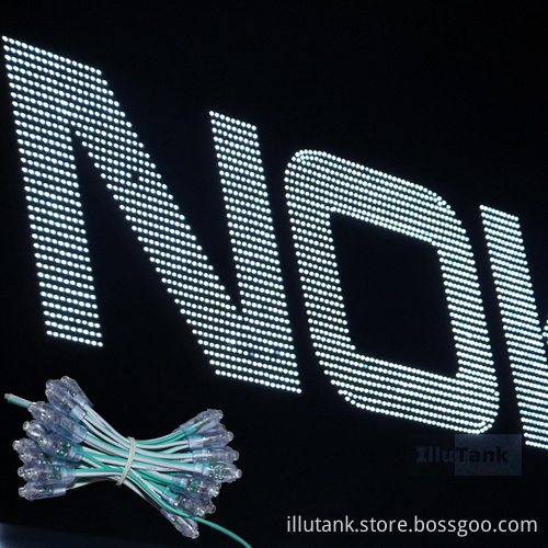 single color light letter pixel dot LED strings DC5V